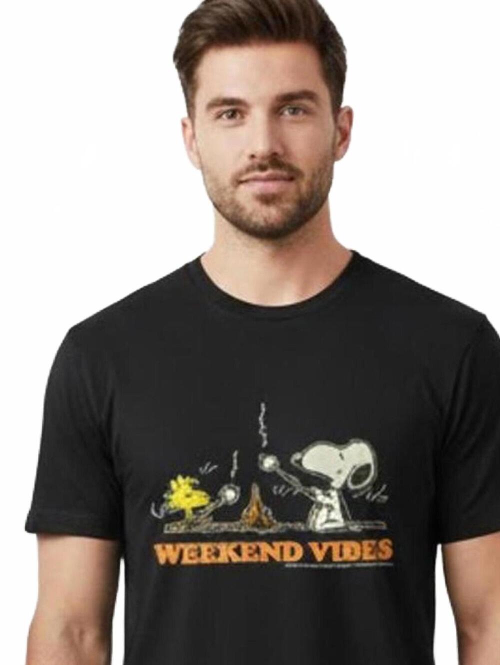 T-Shirt / Gildan Softstyle Navy Blue Snoopy Weekend Vibes T-Shirt / Medium / New